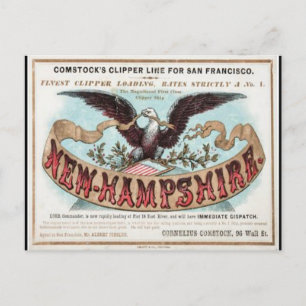 Carte Postale Nouvel Hampshire Clipper