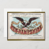 Carte Postale Nouvel Hampshire Clipper (Devant / Derrière)