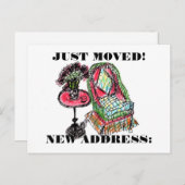 CARTE POSTALE NOUVELLE ADRESSE (Devant / Derrière)