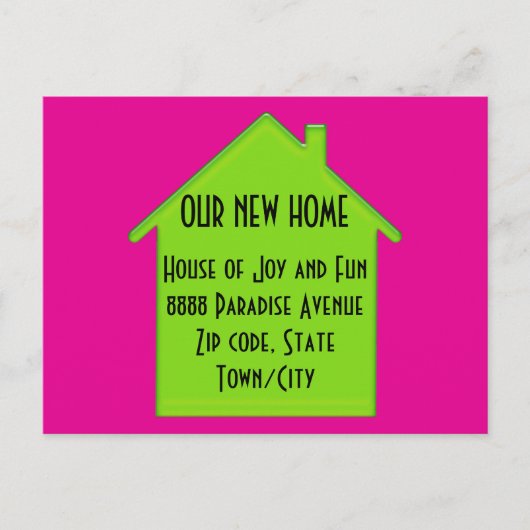 Carte Postale nouvelle adresse (Devant)