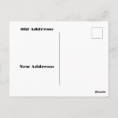 Carte Postale Nouvelle adresse Abstraite Blue and Pink Waves (Dos)