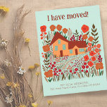 Carte Postale Nouvelle Adresse Accueil J'Ai Déplacé Fleurs Agric<br><div class="desc">Customisez cette carte de faire-part mobile avec votre propre texte à l'avant et à l'arrière ! Cliquez sur "Personnaliser" ci-dessus pour modifier le texte. Cliquez ensuite sur "modifier à l'aide de l'outil de conception" pour ajuster les polices, les couleurs et les placements. Consultez ma boutique pour en savoir plus ou...</div>