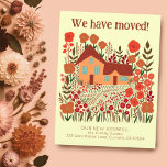 Carte Postale Nouvelle Adresse Accueil Nous Avons Déménagé Fleur<br><div class="desc">Customisez cette carte de faire-part mobile avec votre propre texte à l'avant et à l'arrière ! Cliquez sur "Personnaliser" ci-dessus pour modifier le texte. Cliquez ensuite sur "modifier à l'aide de l'outil de conception" pour ajuster les polices, les couleurs et les placements. Consultez ma boutique pour en savoir plus ou...</div>