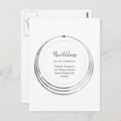 Carte Postale Nouvelle adresse| Boho Geometry Moving Notice (Devant / Derrière)