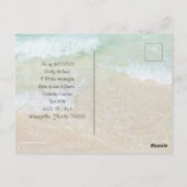 Carte Postale Nouvelle Adresse Cocktails de plage dans le sable (Dos)