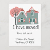 Carte Postale Nouvelle adresse de domicile Annonce de déménageme (Devant)