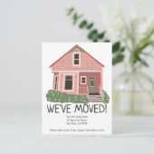 Carte Postale Nouvelle adresse de domicile Annonce de déménageme (Debout devant)