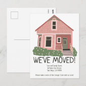 Carte Postale Nouvelle adresse de domicile Annonce de déménageme (Devant / Derrière)