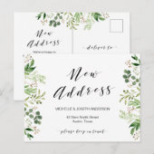 Carte Postale Nouvelle adresse, Faire-part de déménagement de ve (Devant / Derrière)