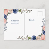 Carte Postale Nouvelle adresse | Floral Geometry Moving Faire-pa (Dos)