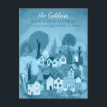 Carte Postale Nouvelle adresse Mote Country Village Art<br><div class="desc">Customisez cette carte de faire-part mobile avec votre propre texte à l'avant et à l'arrière ! Cliquez sur "Personnaliser" ci-dessus pour modifier le texte. Cliquez ensuite sur "modifier à l'aide de l'outil de conception" pour ajuster les polices, les couleurs et les placements. Consultez ma boutique pour en savoir plus ou...</div>