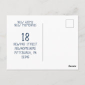 Carte Postale Nouvelle adresse personnalisée (Dos)