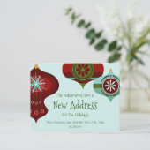 Carte Postale Nouvelle adresse pour les fêtes | Noël rétro (Debout devant)