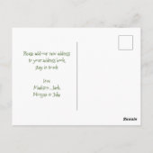 Carte Postale Nouvelle adresse pour les fêtes | Noël rétro (Dos)