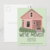 Carte Postale Nouvelle adresse résidentielle Moving Faire-part C (Devant / Derrière)