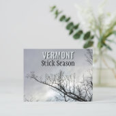 Carte Postale Nouvelle-Angleterre Stick Saison Vermont Photograp (Debout devant)