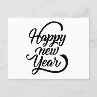 Carte Postale nouvelle année heureuse