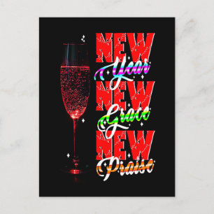 Carte Postale Nouvelle Année Nouvelle Grâce Nouvelle Louange