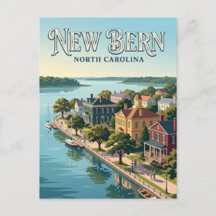 Carte Postale Nouvelle-Berne, Caroline du Nord