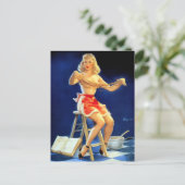 Carte Postale Nouvelle broche de recette vers le haut (Debout devant)