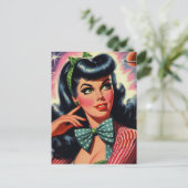 Carte Postale Nouvelle broche vintage vers le haut (Debout devant)