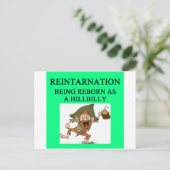 Carte Postale nouvelle ère hillbilly blague (Debout devant)