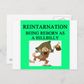 Carte Postale nouvelle ère hillbilly blague (Devant / Derrière)