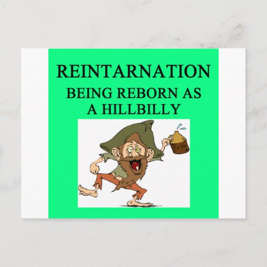 Carte Postale nouvelle ère hillbilly blague (Devant)