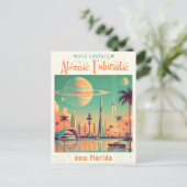 Carte Postale Nouvelle Floride Futuriste Atomique (Debout devant)