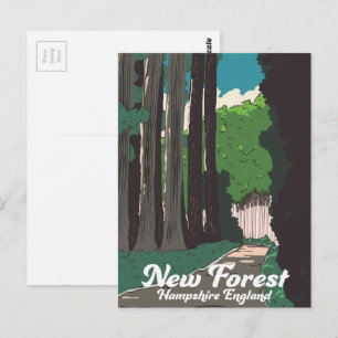 Carte Postale Nouvelle forêt Hampshire Angleterre