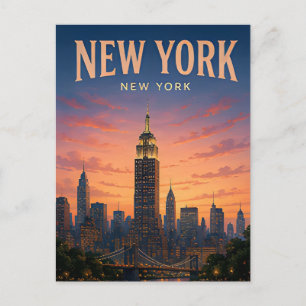 Carte Postale Nouvelle Héritage de Voyage de la Skyline de York