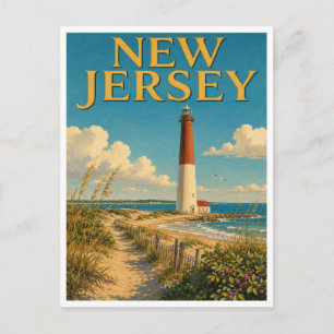 Carte Postale Nouvelle Jersey Barnegat Lighthouse GéoSaga