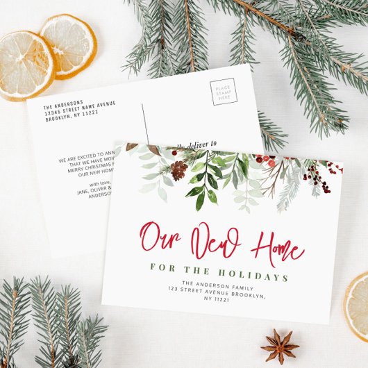 Carte Postale Nouvelle lettre de script de maison de vacances No