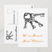 Carte Postale Nouvelle maison Nous avons déménagé Faire-part Ora (Devant / Derrière)