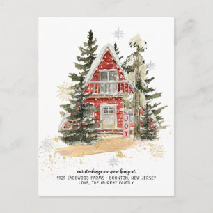 Carte Postale Nouvelle maison pour l'annonce de déménagement des