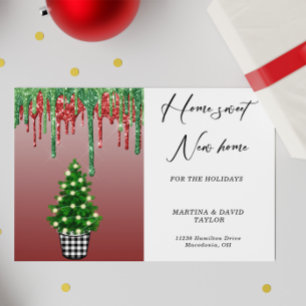 Carte Postale Nouvelle maison pour le Faire-part d'adresse des f