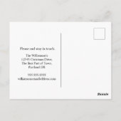 Carte Postale Nouvelle maison pour les fêtes | Cheminée et fixat (Dos)