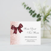 Carte Postale Nouvelle maison pour les fêtes Faire-part de Noël (Debout devant)