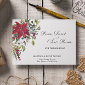 Carte Postale Nouvelle maison pour les fêtes Faire-part de Noël