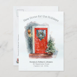 Carte Postale Nouvelle maison pour les vacances Changement d'adr