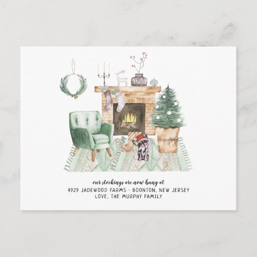 Carte Postale Nouvelle Maison Pour Les Vacances Faire-part En Mo (Devant)