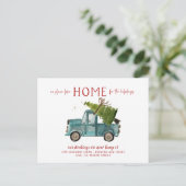 Carte Postale Nouvelle Maison Pour Les Vacances Faire-part En Mo (Debout devant)