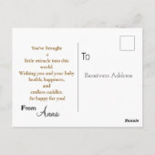 Carte Postale Nouvelle maman (Dos)