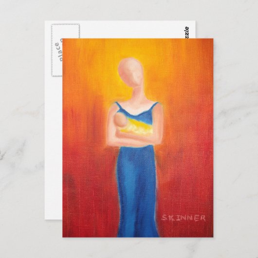 Carte Postale Nouvelle mère (Devant / Derrière)