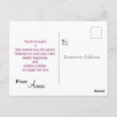 Carte Postale Nouvelle mère (Dos)