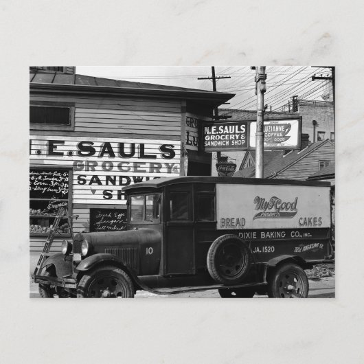 Carte Postale Nouvelle-Orléans coin rue Louisiane (Devant)