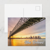 Carte Postale Nouvelle-Orléans, Louisiane, États-Unis (Devant / Derrière)