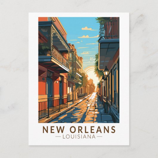 Carte Postale Nouvelle-Orléans Quartier Français de Louisiane Ar (Devant)