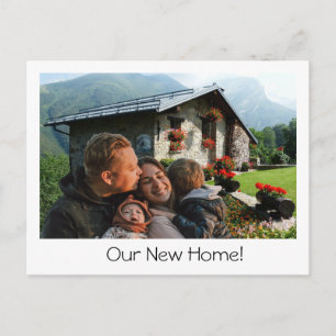 Carte Postale Nouvelle photo à la maison Nous avons déménagé car