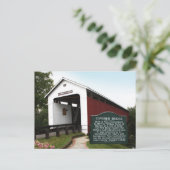 Carte Postale Nouvelle plaque du pont couvert Cumberland (Debout devant)